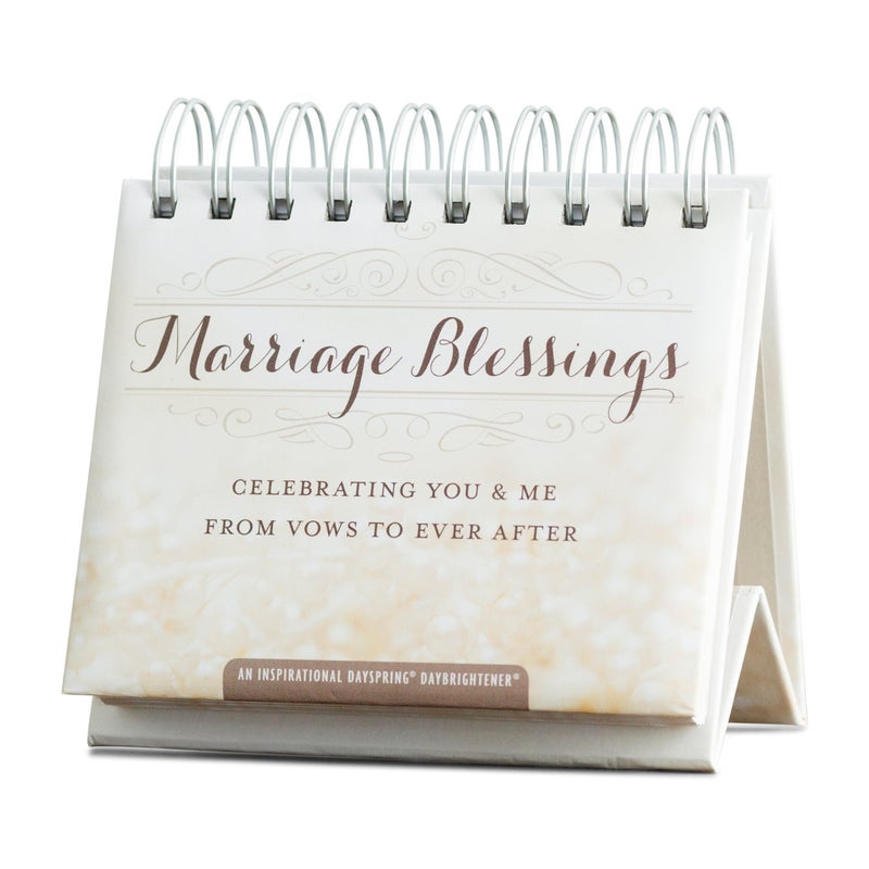 DaySpring - Marriage Blessings - Celebrating You & Me From Vows to Ever After - An Inspirational DaySpring DayBrightener - Perpetual Calendar (70943) - Image 1